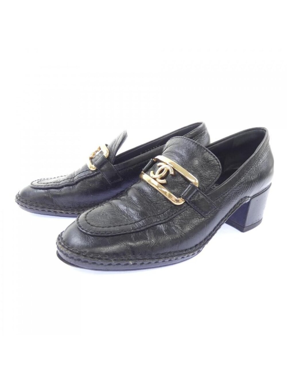 Chanel Loafers Shoes Black - Picture 3 of 6